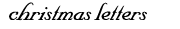 Christmas Letters